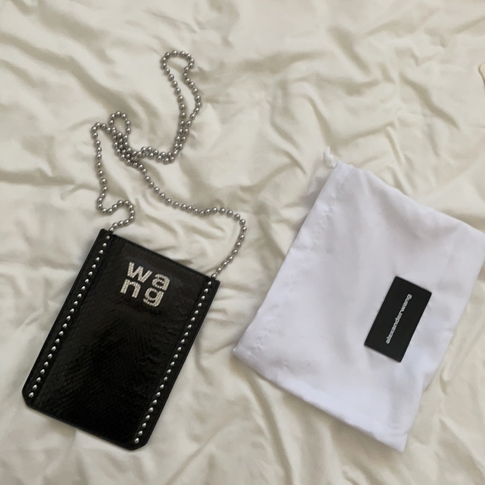 Alexander Wang phone holder with chain